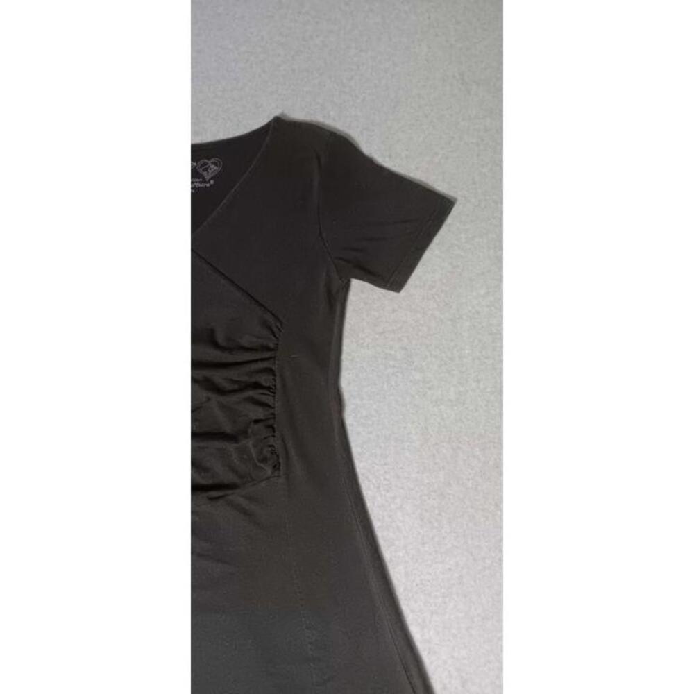 Kuhl Mountain Culture Dress Womens Size Small Black Short Sleeve Ruffled Middle - Picture 5 of 13